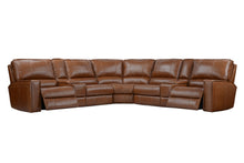 Load image into Gallery viewer, Rockford - 7 Piece Modular Power Reclining Sectional With Power Adjustable Headrests - Verona Saddle