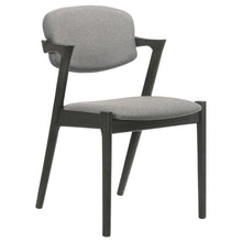 Load image into Gallery viewer, Stevie - Padded Wood Dining Arm Chair (Set of 2) - Black