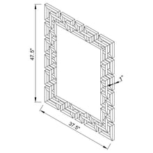 Load image into Gallery viewer, Forman - Greek Motif Frameless Wall Mirror - Silver