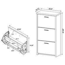 Load image into Gallery viewer, Vivian - 3-Drawer Engineered Wood Shoe Cabinet - Black