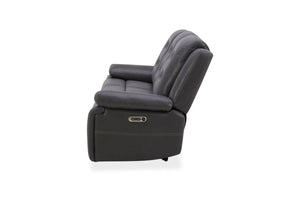Caldwell - Power Reclining Sofa Loveseat And Recliner - Tahoe Charcoal