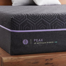 Load image into Gallery viewer, Peak - Split California King ActivAir™ Hybrid Mattress + HyperChill™ Cover - Black