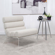 Load image into Gallery viewer, Serreta - Boucle Upholstered Armless Acrylic Chair