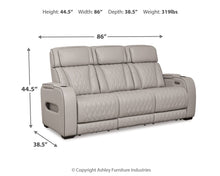 Load image into Gallery viewer, Boyington - Power Reclining Sofa With Adj Headrest