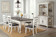 Load image into Gallery viewer, Bourbon County - Rectangular Extension Dining Table - White / Dark Brown