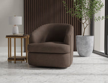 Load image into Gallery viewer, Tumbi - 360 Degree Swivel Accent Chair - Chocolate Brown