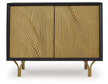 Load image into Gallery viewer, Tayner - Black / Gold Finish - Accent Cabinet