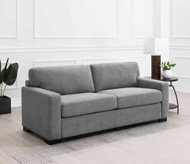 Simpson - Upholstered Sofa Sleeper With Queen Mattress - Gray
