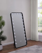 Load image into Gallery viewer, Canton - LED Standing Mirror With Speakers - Black