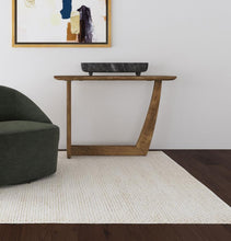 Load image into Gallery viewer, Fletcher - Oval Solid Mango Wood Entryway Console Table - Brown