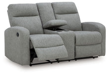 Load image into Gallery viewer, Gauntlet - Sterling - Double Recline Loveseat With Console