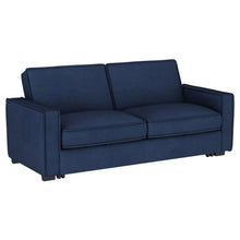 Load image into Gallery viewer, Gretchen - Multipurpose Upholstered Convertible Sleeper Sofa Bed - Navy Blue