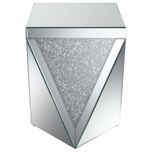 Load image into Gallery viewer, Amore - Square Mirrored Acrylic Crystal Side End Table - Silver