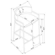 Load image into Gallery viewer, Comstock - Upholstered Low Back Stool