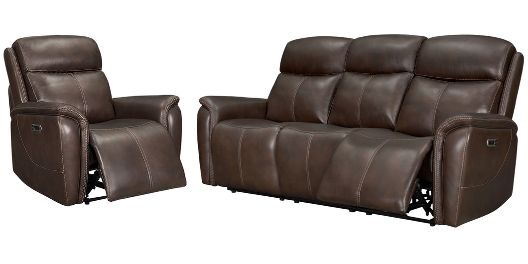 Cascade - Power Reclining Sofa & Recliner - Auburn