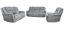 Load image into Gallery viewer, Linus - Power Reclining Sofa Loveseat And Recliner - Hudson Grey