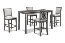 Load image into Gallery viewer, Amy - 60&quot; Counter Table &amp; Chairs With Storage