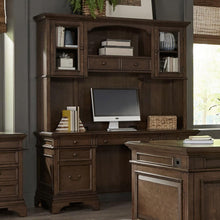 Load image into Gallery viewer, Hartshill - 5-Drawer Credenza With Hutch - Burnished Oak
