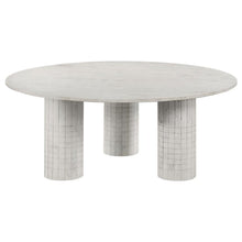 Load image into Gallery viewer, Astoria - Round Genuine Marble Coffee Table - White