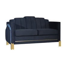 Load image into Gallery viewer, Empire - Lighted Loveseat - Black