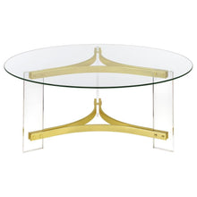 Load image into Gallery viewer, Janessa - Round Glass Top Acrylic Leg Table