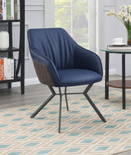 Load image into Gallery viewer, Mayer - Upholstered Dining Arm Chair (Set of 2) - Blue