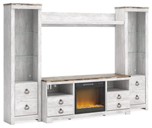 Load image into Gallery viewer, Willowton - Entertainment Center With Fireplace Option