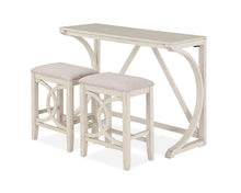 Load image into Gallery viewer, Bella - Counter Sofa Table With 2 Stools &amp; Usb Port