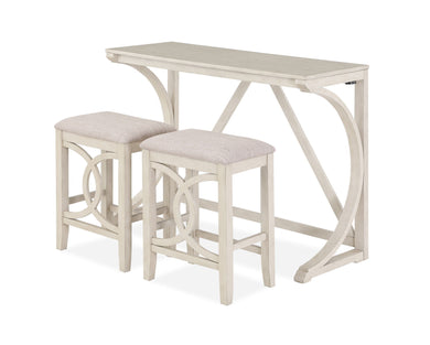 Bella - Counter Sofa Table With 2 Stools & Usb Port