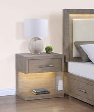 Load image into Gallery viewer, Kenora - 1-Drawer Nightstand Bedside Table - Barley Brown