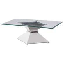 Load image into Gallery viewer, Jenny - Glass Top Stainless Steel Coffee Table - Chrome