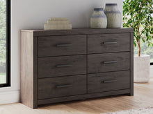 Load image into Gallery viewer, Prendonea - Charcoal - Six Drawer Dresser
