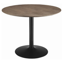 Load image into Gallery viewer, Cora - Round Wood Top Dining Table - Brown Walnut