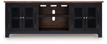 Load image into Gallery viewer, Wildenauer - Brown / Black - XL TV Stand With Fireplace Option