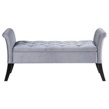 Load image into Gallery viewer, Farrah - Velvet Upholstered Rolled Arm Storage Bench