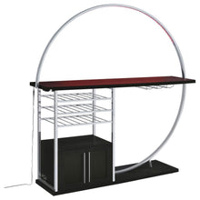 Load image into Gallery viewer, Risley - 2-Door Circular LED Home Bar With Wine Storage