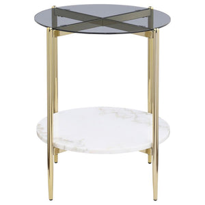 Jonelle - Round Glass Top Table