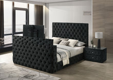 Load image into Gallery viewer, Josephine - Queen Bed With TV Lift - Black