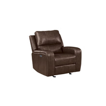 Load image into Gallery viewer, Linton - Leather Glider Recliner With Power Footrest