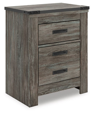 Frandern - Gray - Two Drawer Night Stand