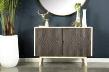 Load image into Gallery viewer, Ixora - 2 Door Wood Accent Cabinet - White Washed And Black