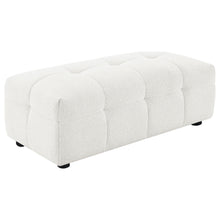 Load image into Gallery viewer, Everly - Boucle Upholstered Rectangular Ottoman - White