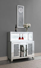 Load image into Gallery viewer, Yvaine - 2-Door Mirrored Acrylic Home Bar Wine Cabinet - Silver