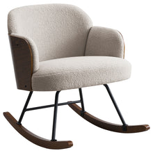 Load image into Gallery viewer, Paige - Boucle Upholstered Mid Back Rocking Chair