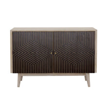 Load image into Gallery viewer, Ixora - 2 Door Wood Accent Cabinet - White Washed And Black