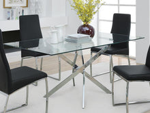 Load image into Gallery viewer, Carmelo - Rectangular Glass Top Dining Table - Chrome