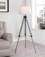 Load image into Gallery viewer, Dayton - Empire Shade Metal Tripod Floor Lamp - Gray