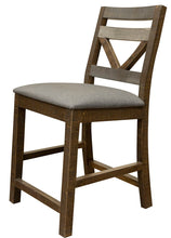 Load image into Gallery viewer, Loft Brown - 24” Barstool (Set of 2) - Two Tone Gray / Brown