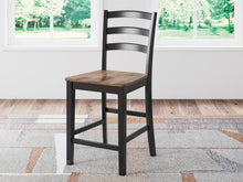 Load image into Gallery viewer, Wildenauer - Brown / Black - Barstool (Set of 2)