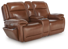 Load image into Gallery viewer, Healy Pier - Chocolate - Power Reclining Loveseat With Console / Adj Headrest